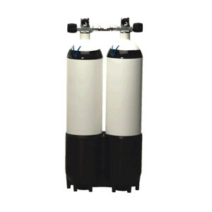 Tauchflaschen Doppelgerät 2 x 12 Liter Luft Standard