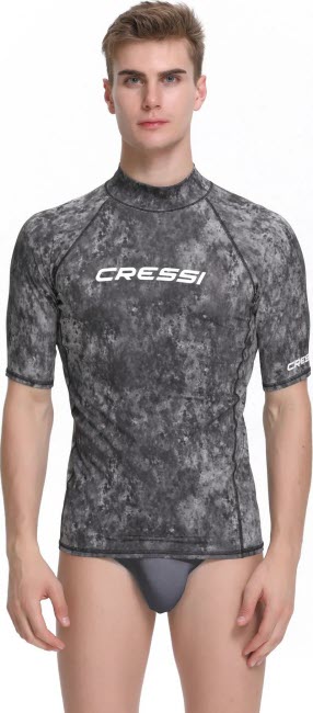 Cressi Rashguard Short Sleeve camou Hommes