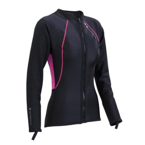 Sharkskin Chillproof manches longues zip avant femmes