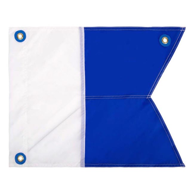 Aqualung Taucherflagge 60 x 60 cm inkl. Gestänge