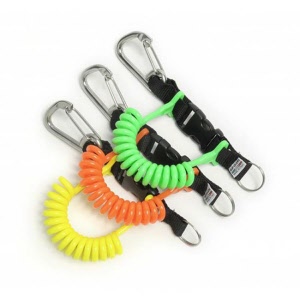 Best Divers carabiner snap with colored spiral cable